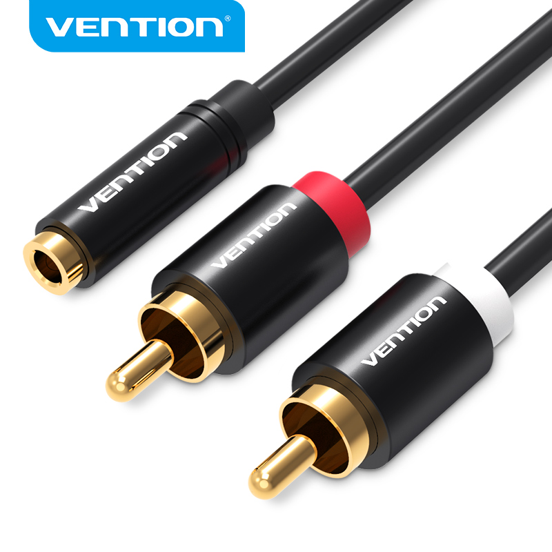 Home Cinema Choice - Vention 3,5-mm-Klinkenstecker auf 2RCA-Stecker Audio-Adapterkabel für