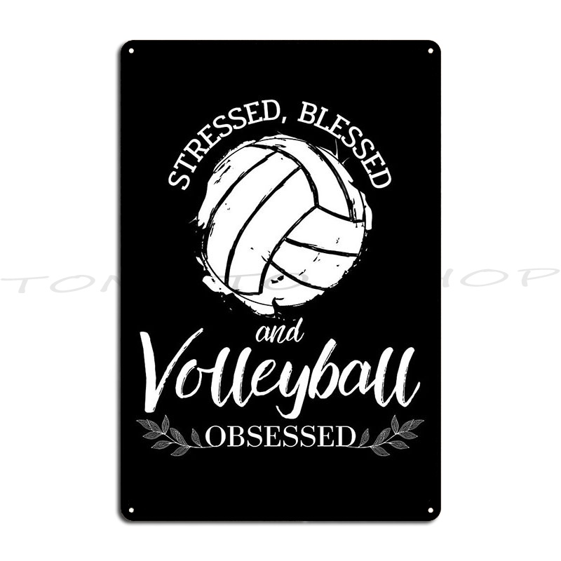Home Cinema Wall Design - Volleyball-Spieler Indoor-Sport Klassisches T-Shirt Metallplakette Kino