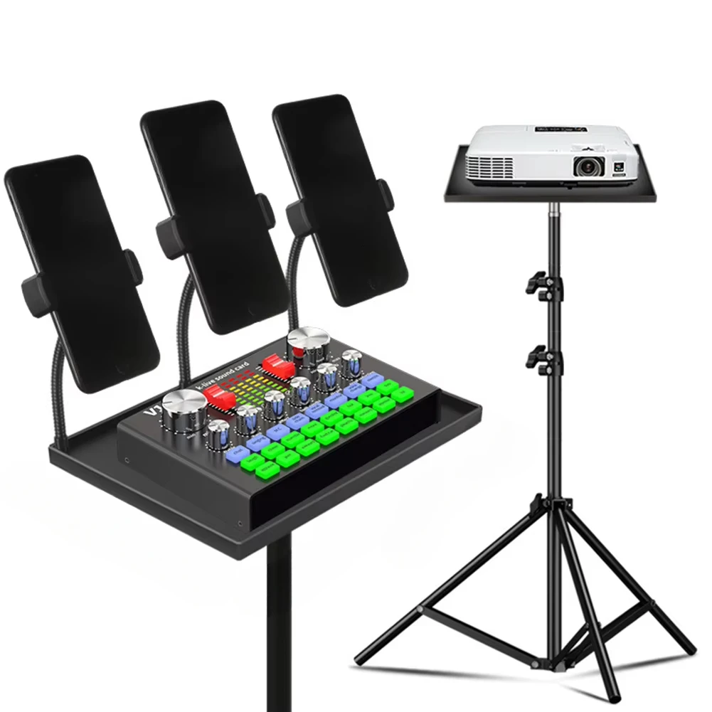 Projector Tripod Stand - Tragbarer Projektor-Plattformhalter, Kunststoff-Stativablage mit 1/4-Zoll-Schraubadapter, Zubehör