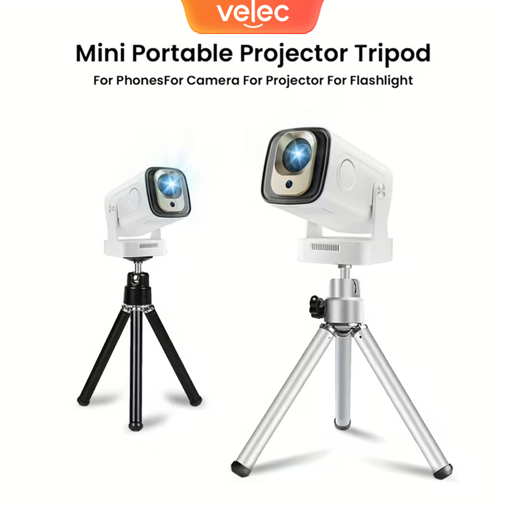 Projector Tripod Stand - Mini-Projektor-Stativ 360 ° Drehbar und Höhenverstellbar