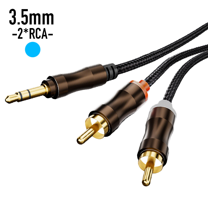 Home Cinema Solution - RCA zu 3,5 mm Klinke Aux-Audiokabel