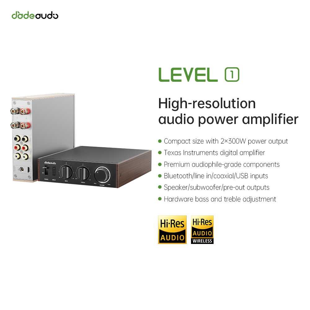 Home Cinema Solution - JadeAudio Level 1 Desktop HiFi Bluetooth