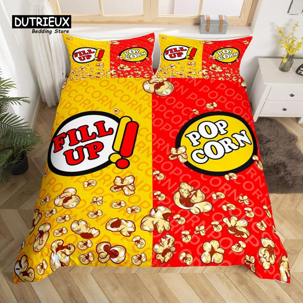 Home Cinema Kids - Popcorn Duvet Cover Movie Theater Food