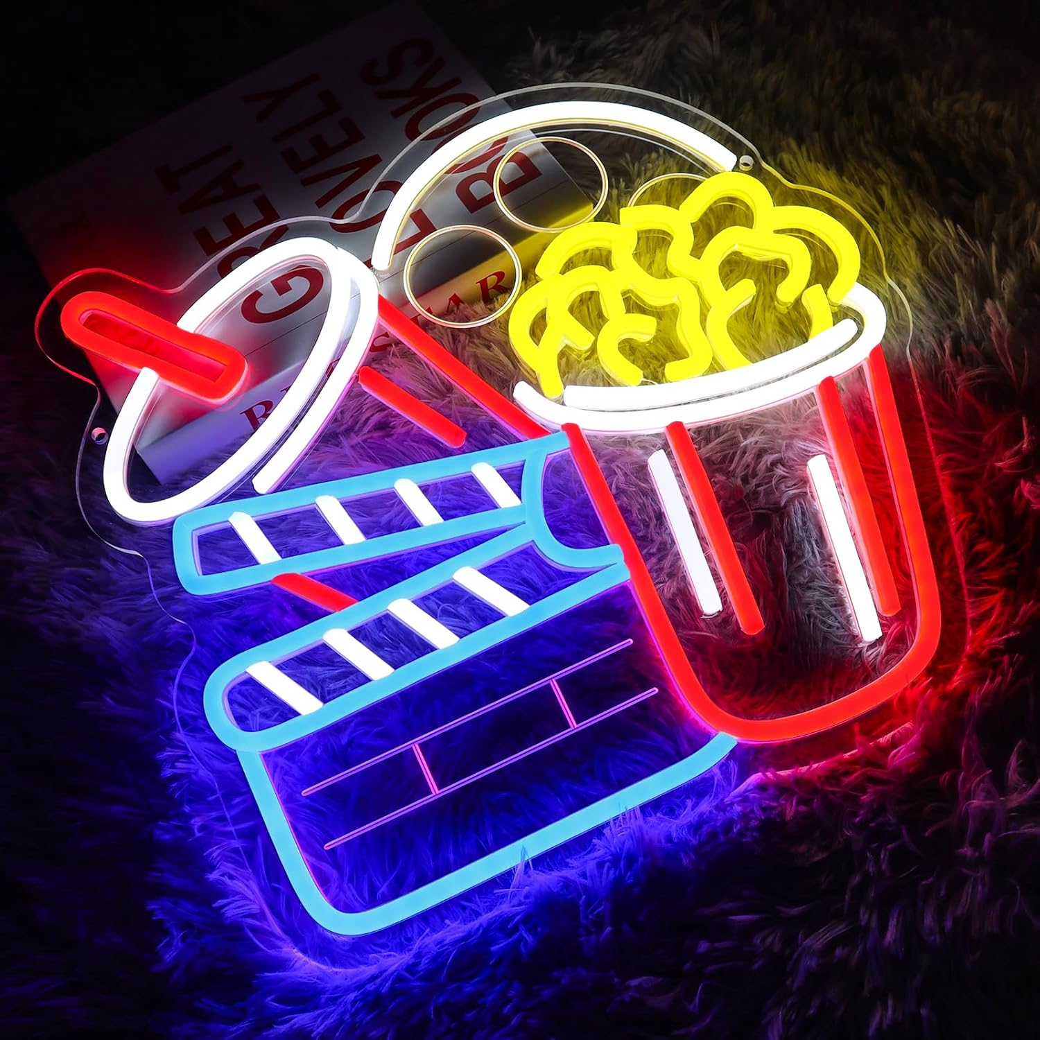 Kino-Neonlicht-Wanddekoration  – Home Cinema Wall Lights Bewertung und Preis