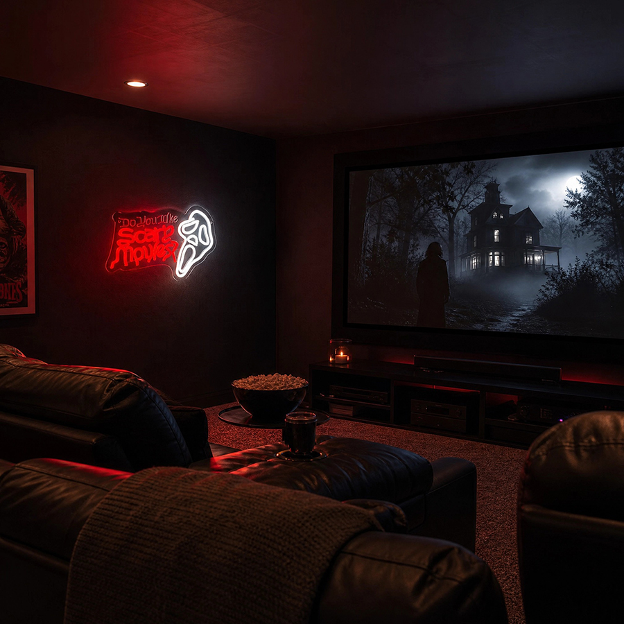 Neon-Schild „Do You Like Scary – Home Cinema Wall Lights Bewertung und Preis