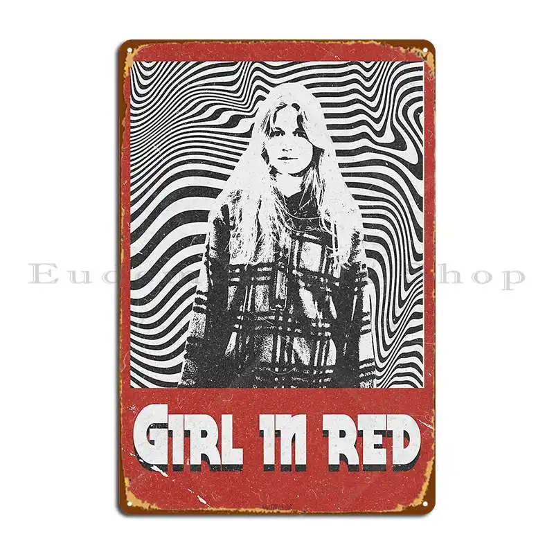 Mädchen in Rot Retro Metall Pl – Home Cinema Wall Design Bewertung und Preis