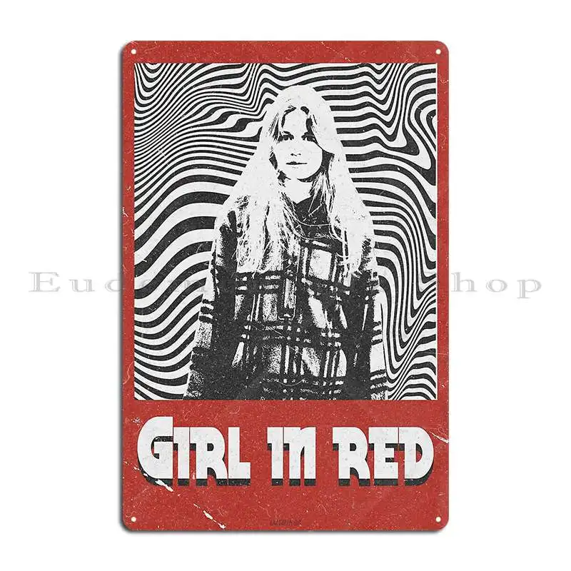 Mädchen in Rot Retro Metall Pl – Home Cinema Wall Design Bewertung und Preis