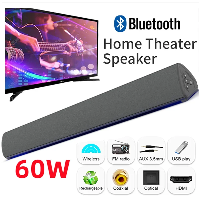 60w drahtlose TV-PC-Sound bar  – Home Cinema Pc Bewertung und Preis