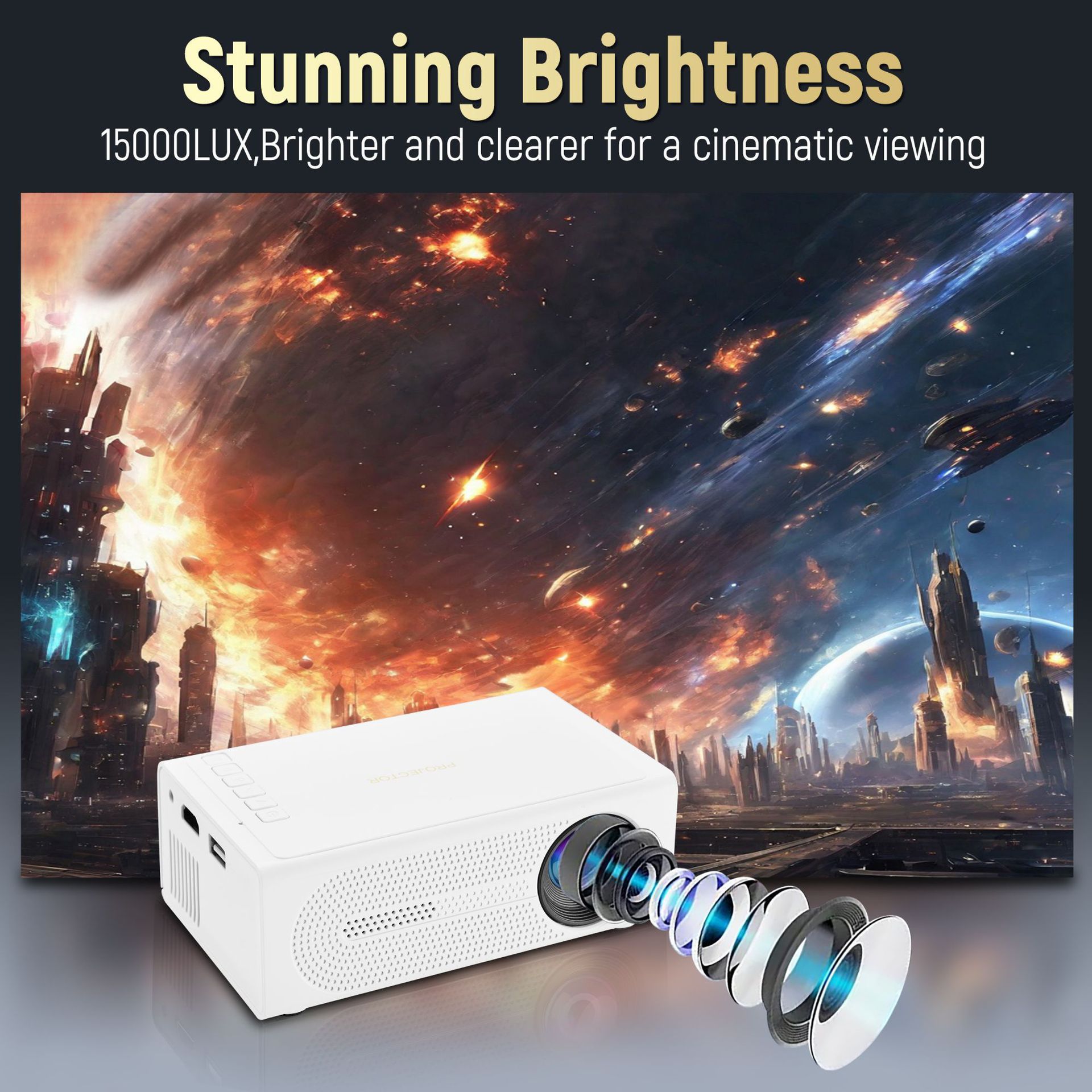 Mini-Projektor mit 1080P-Unter – Home Cinema Kids Bewertung und Preis