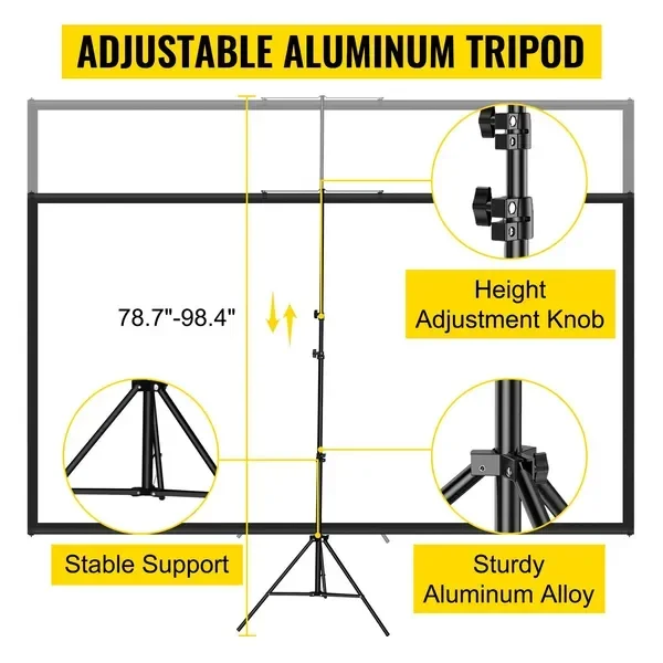 Projektor-Leinwand mit Stativ, – Projector Tripod Stand Bewertung und Preis
