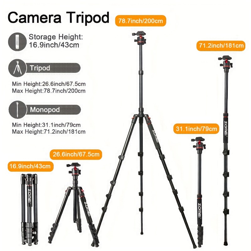 ZOMEI 78,7 Zoll/200 cm robuste – Projector Tripod Stand Bewertung und Preis