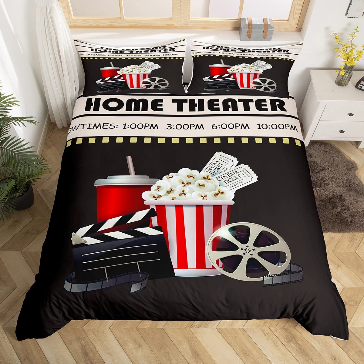 Vintage Kino-Ticket Bettbezug  – Home Cinema Kids Bewertung und Preis