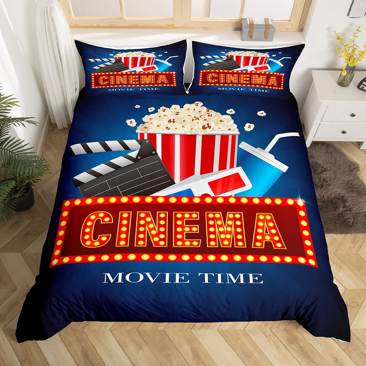 Vintage Kino-Ticket Bettbezug  – Home Cinema Kids Bewertung und Preis