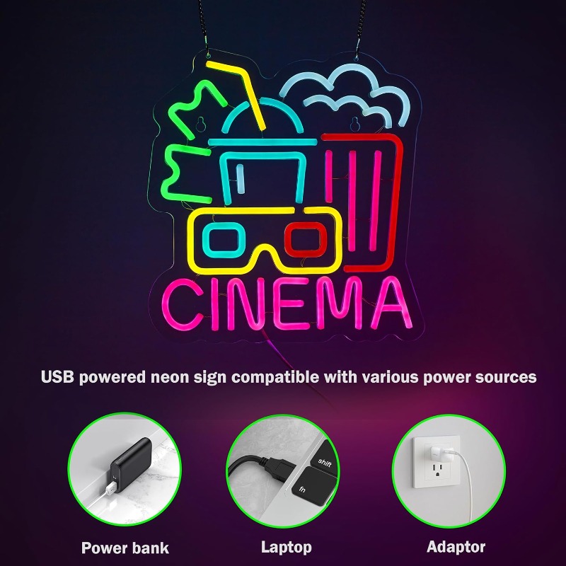 Kino-Leuchtreklame, Filmzeit,  – Home Cinema Wall Lights Bewertung und Preis