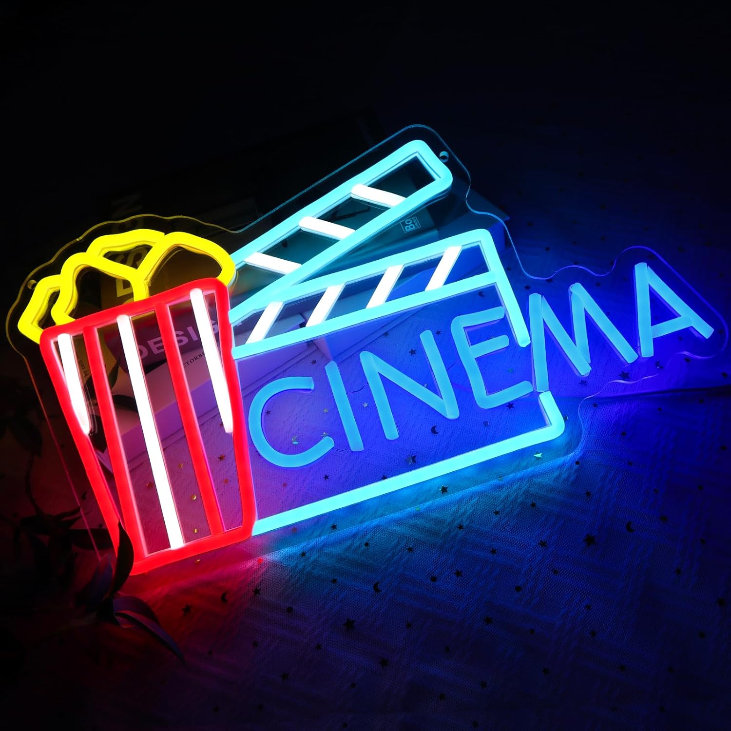 Kino-Neonlicht-Wanddekoration  – Home Cinema Wall Lights Bewertung und Preis