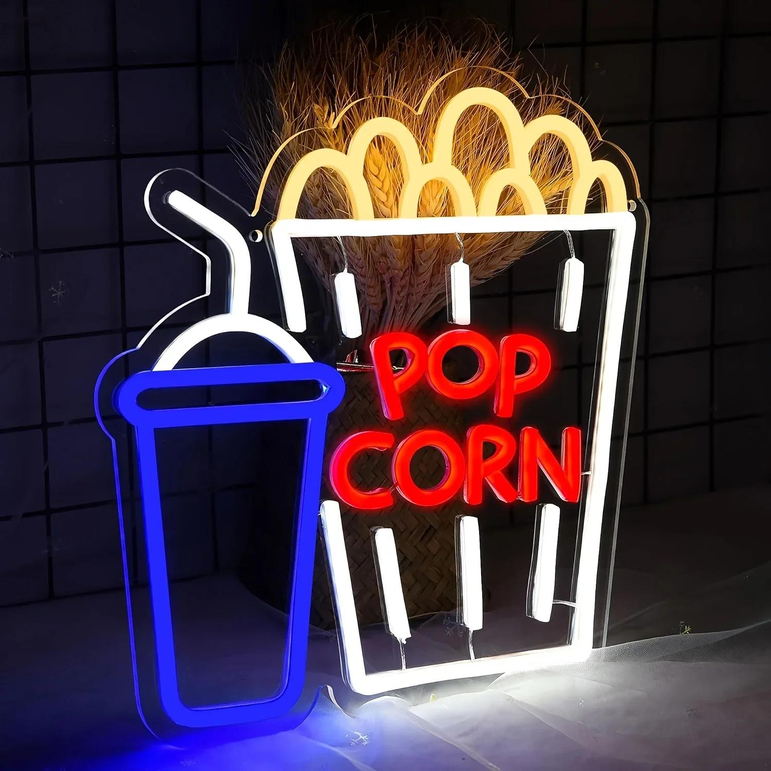Popcorn-Getränke Neon-Schild D – Home Cinema Wall Lights Bewertung und Preis