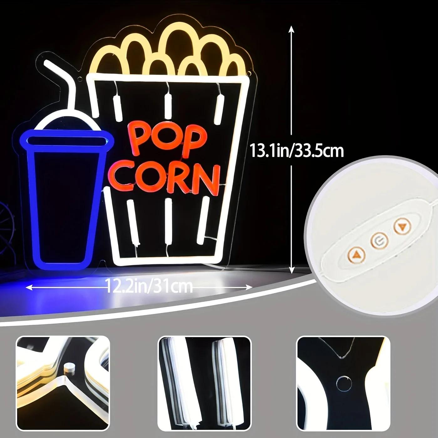 Popcorn-Getränke Neon-Schild D – Home Cinema Wall Lights Bewertung und Preis
