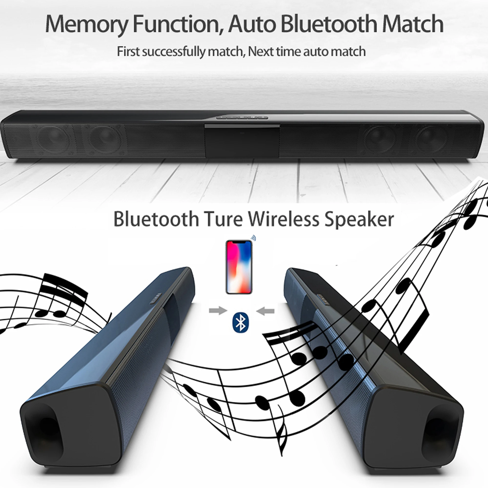 40W High Power Soundbar für TV – Home Cinema Pc Bewertung und Preis