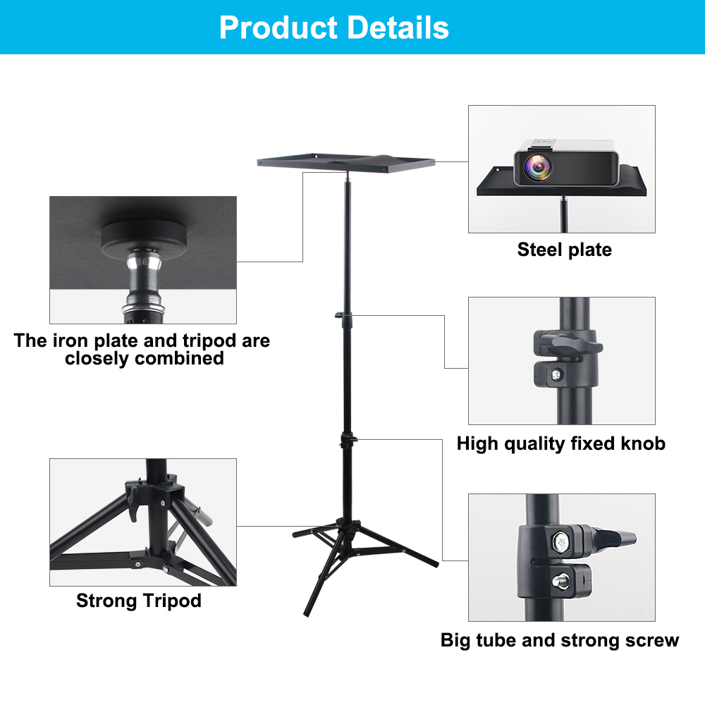 110 cm 160 cm Einstellbare Uni – Projector Tripod Stand Bewertung und Preis