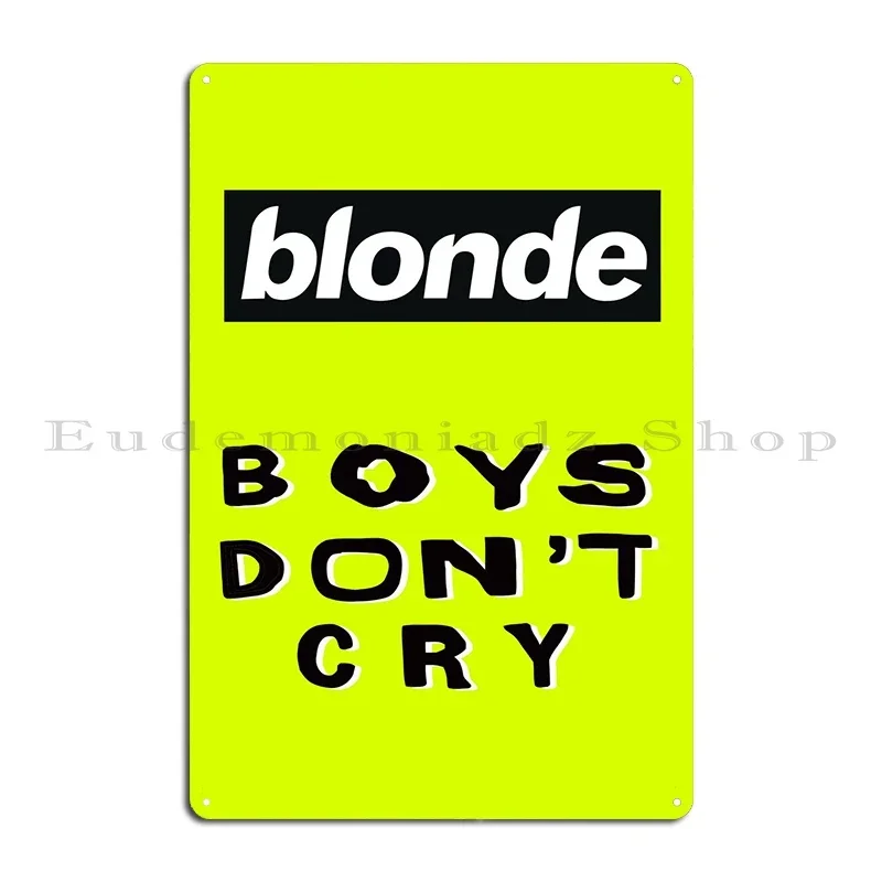 Boys Dont Cry Metallschild Wan – Home Cinema Wall Design Bewertung und Preis