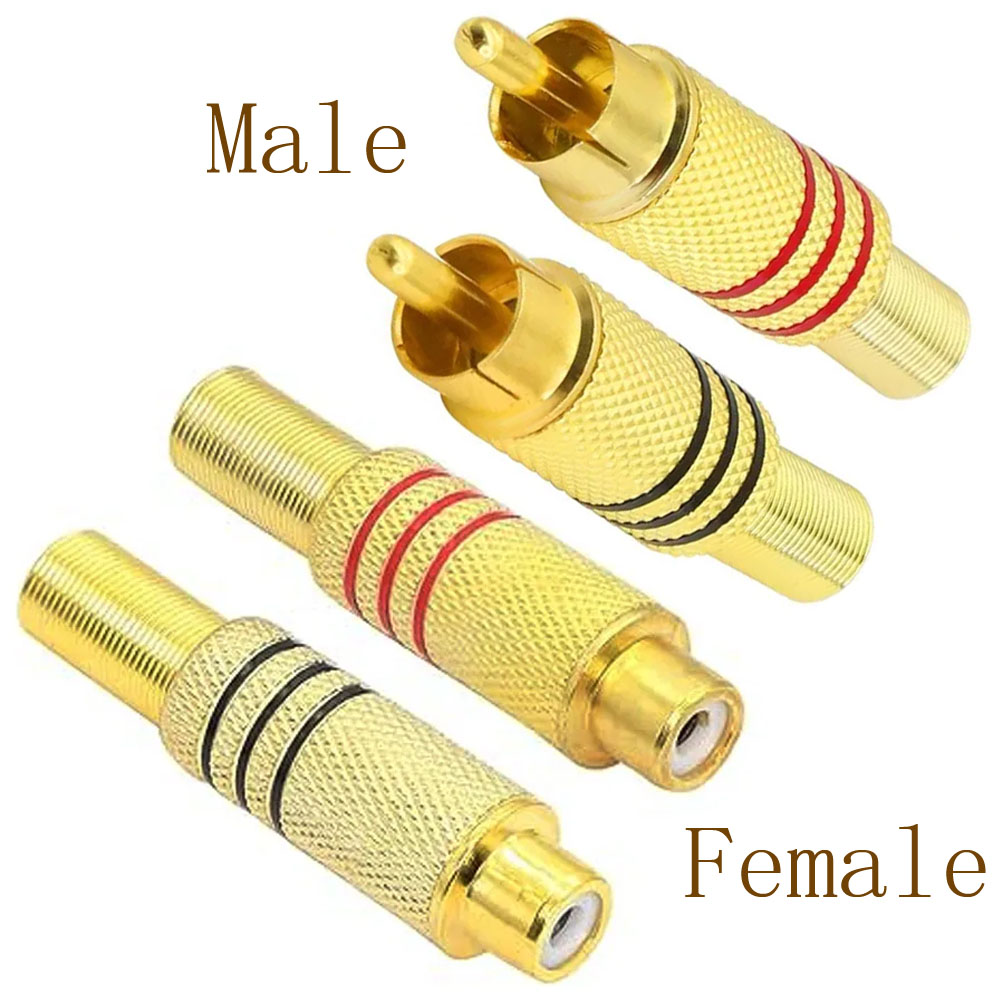 4 Stück RCA-Stecker Vergoldet  – Home Cinema Solution Bewertung und Preis